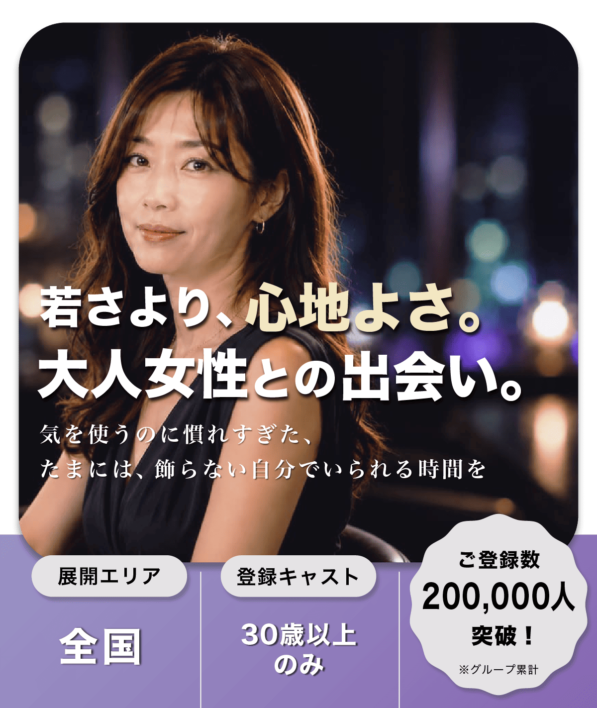 今からどこに呼びますか？居酒屋・バー・カラオケなど行き慣れた店舗で合流可能！累計登録者数8万人突破！最短で30分後に合流可！リピート利用率80%！